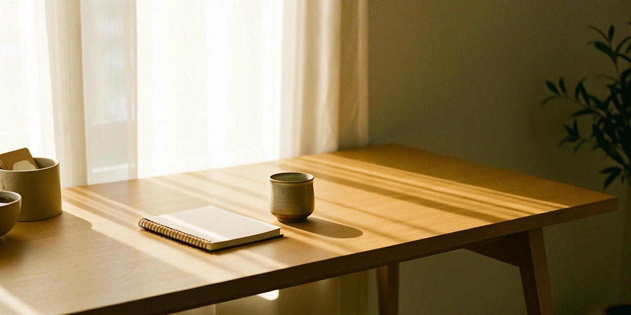 Atmosphère matinale dans un intérieur serein